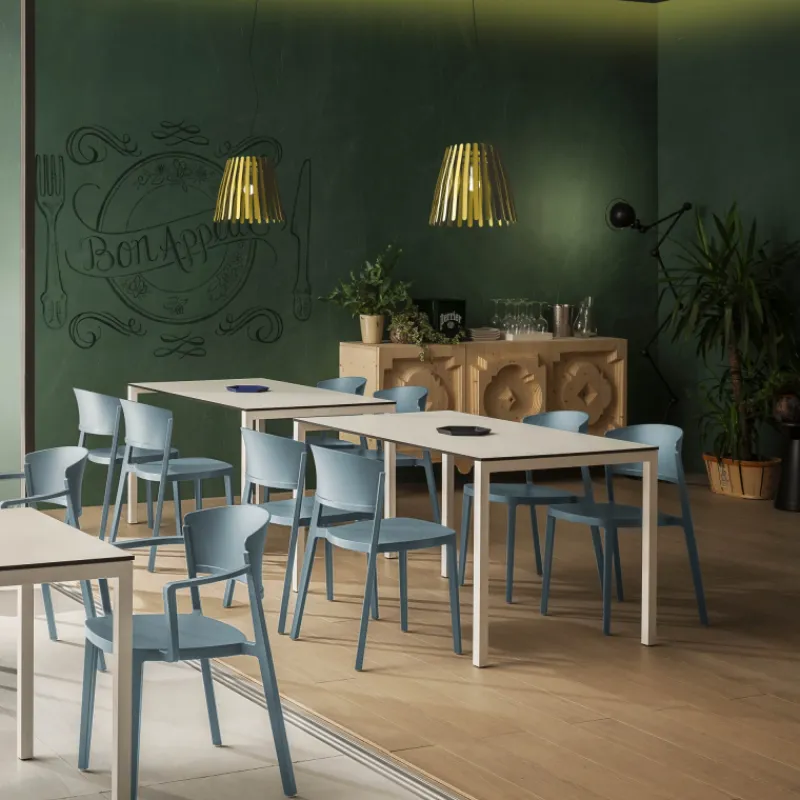 Abuela B Chaise de jardin avec accoudoirs empilable en technopolymère* Chaise De Jardin