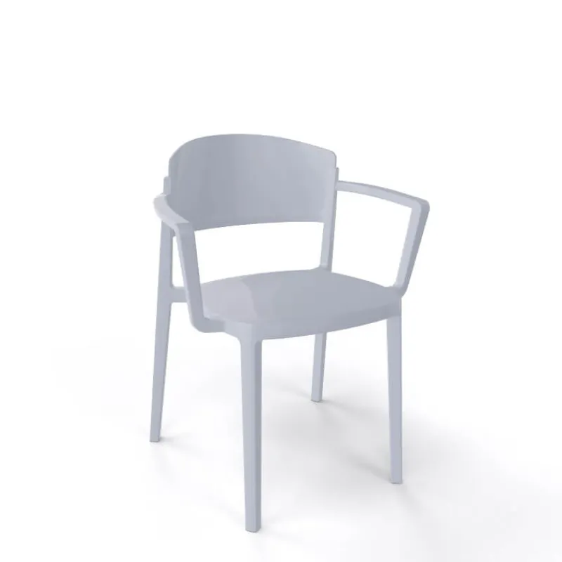Abuela B Chaise de jardin avec accoudoirs empilable en technopolymère* Chaise De Jardin