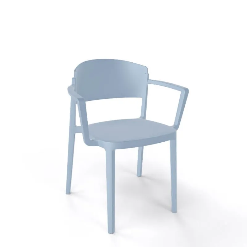 Abuela B Chaise de jardin avec accoudoirs empilable en technopolymère* Chaise De Jardin