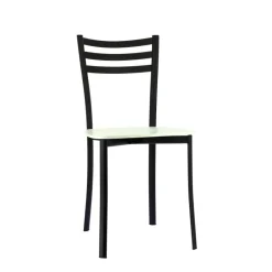 Ace 1320 Chaise de cuisine en métal et assise bois* Chaise De Cuisine