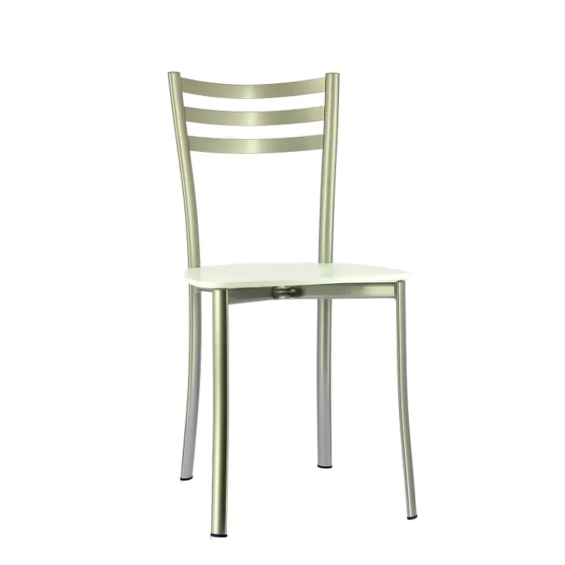 Ace 1320 Chaise de cuisine en métal et assise bois* Chaise De Cuisine