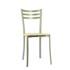 Ace 1320 Chaise de cuisine en métal et assise bois* Chaise De Cuisine