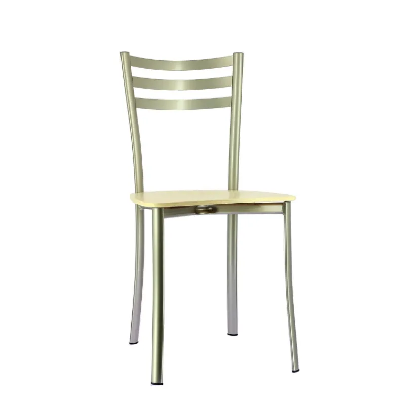 Ace 1320 Chaise de cuisine en métal et assise bois* Chaise De Cuisine