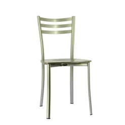 Ace 1320 Chaise de cuisine en métal et assise bois* Chaise De Cuisine