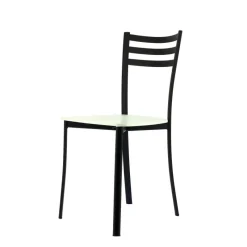 Ace 1320 Chaise de cuisine en métal et assise bois* Chaise De Cuisine