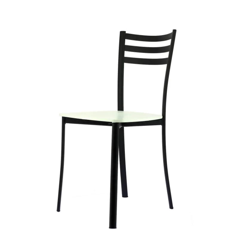 Ace 1320 Chaise de cuisine en métal et assise bois* Chaise De Cuisine