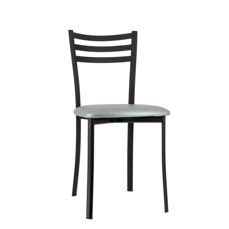 Ace 1320 Chaise de cuisine en métal avec assise en simili rembourrée* Chaise De Cuisine