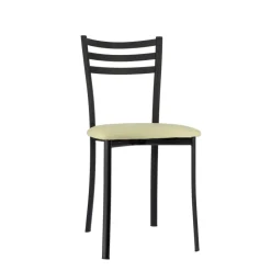 Ace 1320 Chaise de cuisine en métal avec assise en simili rembourrée* Chaise De Cuisine