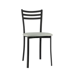 Ace 1320 Chaise de cuisine en métal avec assise en simili rembourrée* Chaise De Cuisine