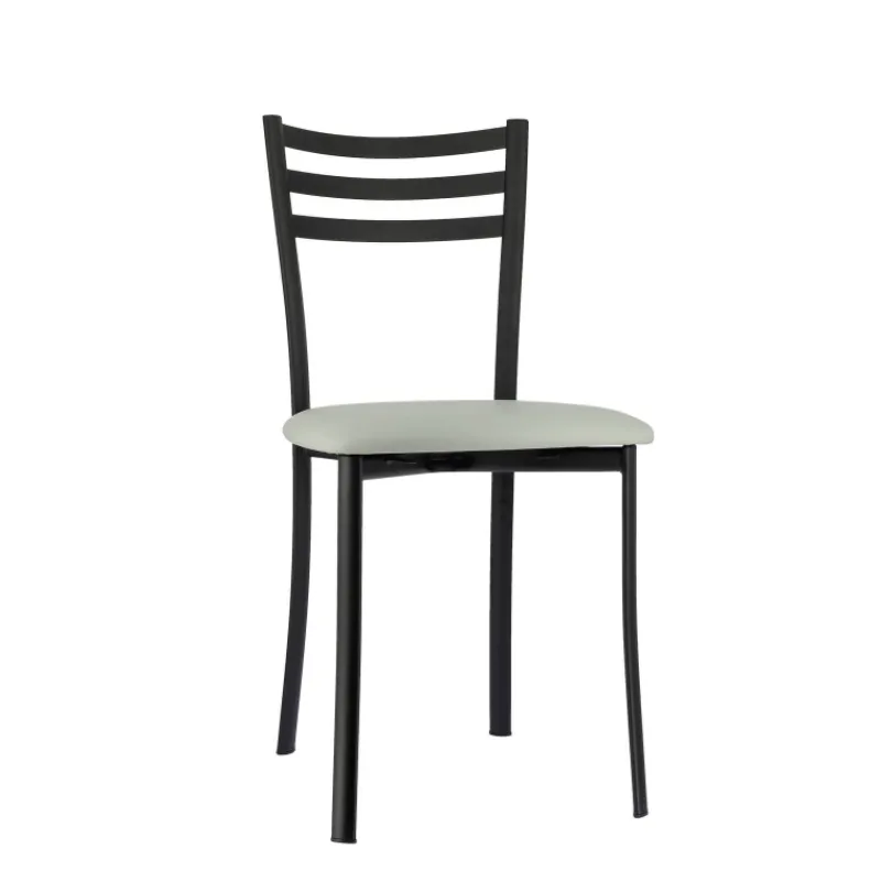 Ace 1320 Chaise de cuisine en métal avec assise en simili rembourrée* Chaise De Cuisine