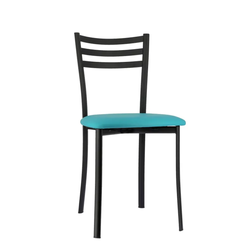 Ace 1320 Chaise de cuisine en métal avec assise en simili rembourrée* Chaise De Cuisine