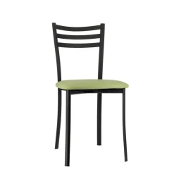 Ace 1320 Chaise de cuisine en métal avec assise en simili rembourrée* Chaise De Cuisine