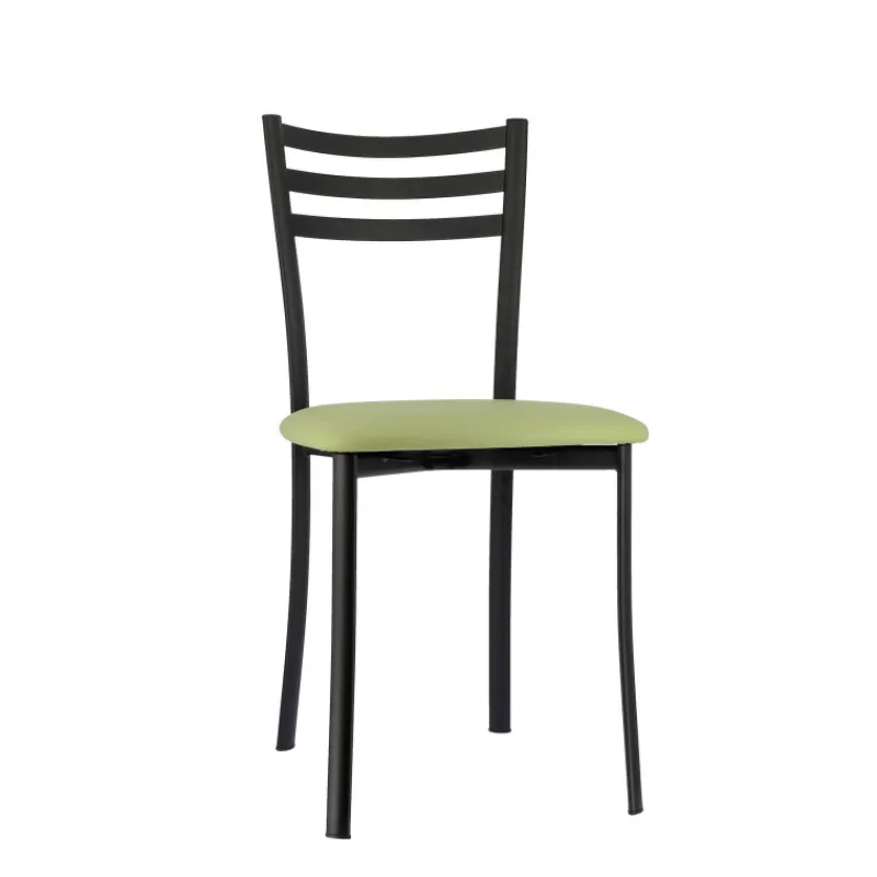 Ace 1320 Chaise de cuisine en métal avec assise en simili rembourrée* Chaise De Cuisine