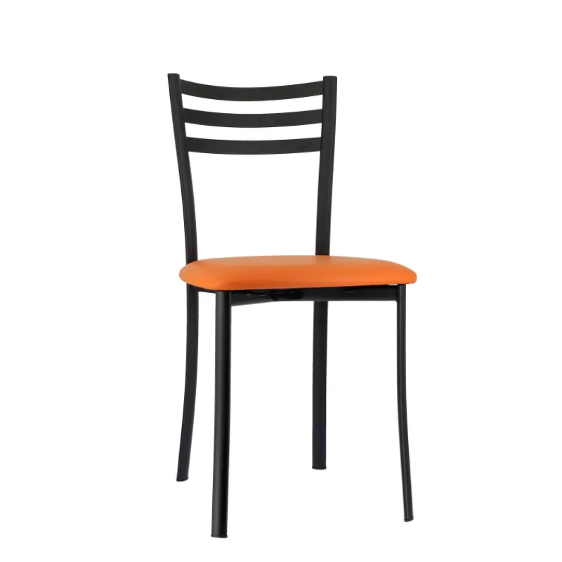Ace 1320 Chaise de cuisine en métal avec assise en simili rembourrée* Chaise De Cuisine