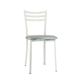 Ace 1320 Chaise de cuisine en métal avec assise en simili rembourrée* Chaise De Cuisine