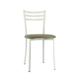 Ace 1320 Chaise de cuisine en métal avec assise en simili rembourrée* Chaise De Cuisine