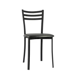Ace 1320 Chaise de cuisine en métal avec assise en simili rembourrée* Chaise De Cuisine