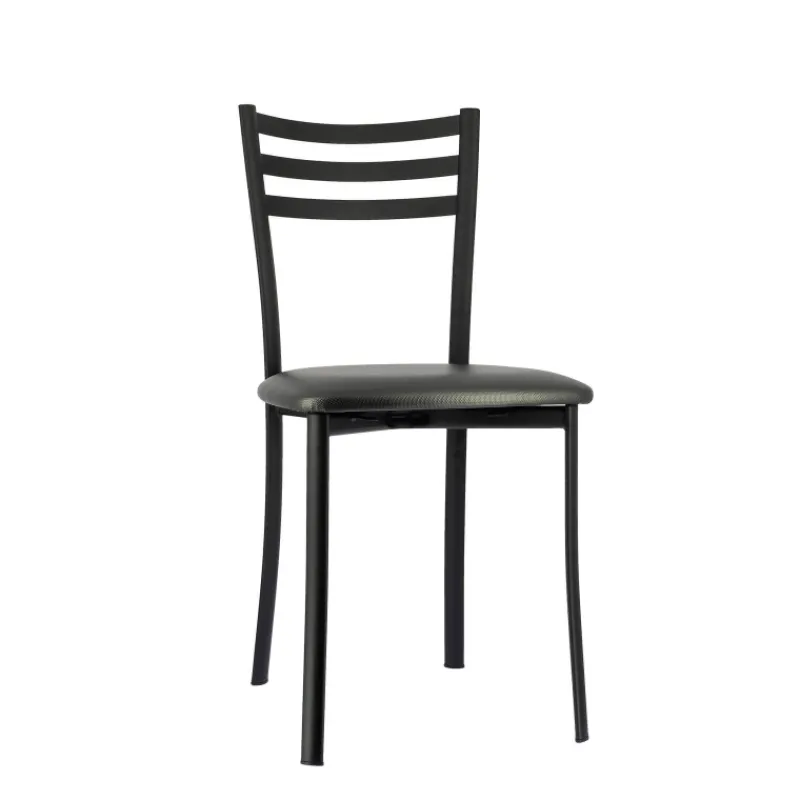 Ace 1320 Chaise de cuisine en métal avec assise en simili rembourrée* Chaise De Cuisine