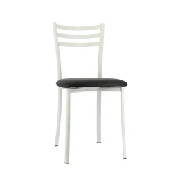 Ace 1320 Chaise de cuisine en métal avec assise en simili rembourrée* Chaise De Cuisine