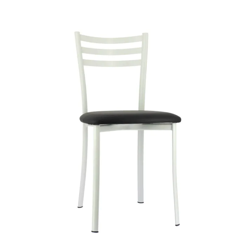 Ace 1320 Chaise de cuisine en métal avec assise en simili rembourrée* Chaise De Cuisine
