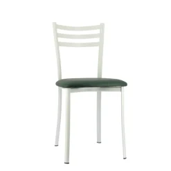 Ace 1320 Chaise de cuisine en métal avec assise en simili rembourrée* Chaise De Cuisine