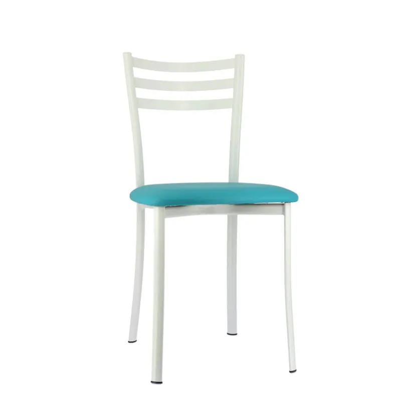 Ace 1320 Chaise de cuisine en métal avec assise en simili rembourrée* Chaise De Cuisine