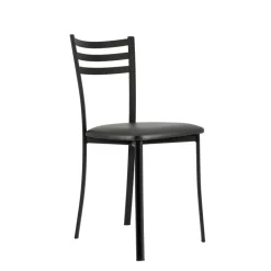 Ace 1320 Chaise de cuisine en métal avec assise en simili rembourrée* Chaise De Cuisine