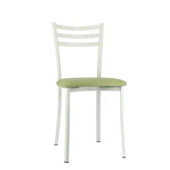 Ace 1320 Chaise de cuisine en métal avec assise en simili rembourrée* Chaise De Cuisine