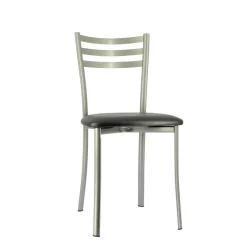 Ace 1320 Chaise de cuisine en métal avec assise en simili rembourrée* Chaise De Cuisine
