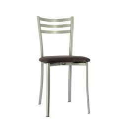 Ace 1320 Chaise de cuisine en métal avec assise en simili rembourrée* Chaise De Cuisine