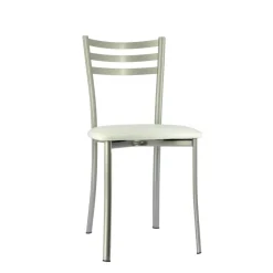 Ace 1320 Chaise de cuisine en métal avec assise en simili rembourrée* Chaise De Cuisine