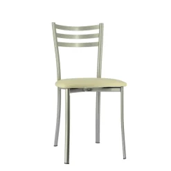 Ace 1320 Chaise de cuisine en métal avec assise en simili rembourrée* Chaise De Cuisine