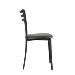 Ace 1320 Chaise de cuisine en métal avec assise en simili rembourrée* Chaise De Cuisine