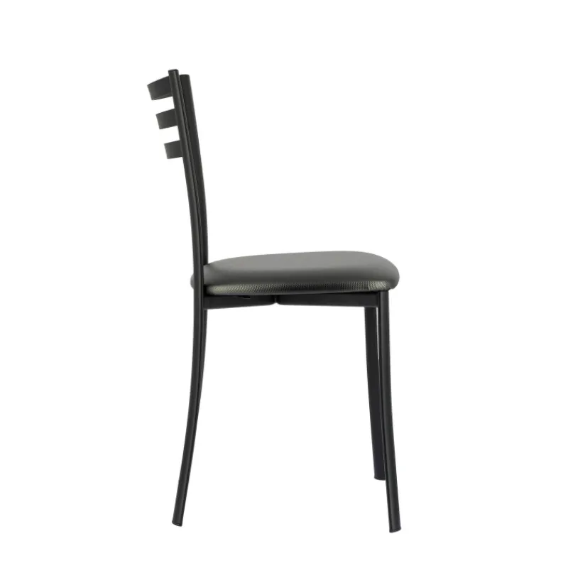 Ace 1320 Chaise de cuisine en métal avec assise en simili rembourrée* Chaise De Cuisine