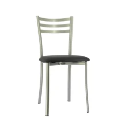 Ace 1320 Chaise de cuisine en métal avec assise en simili rembourrée* Chaise De Cuisine