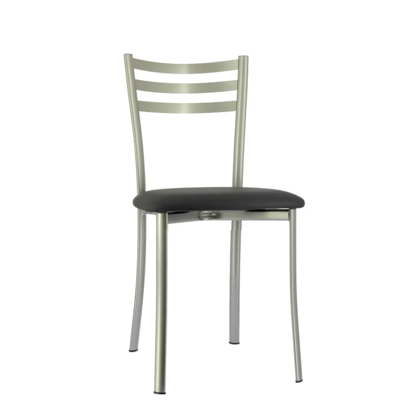 Ace 1320 Chaise de cuisine en métal avec assise en simili rembourrée* Chaise De Cuisine