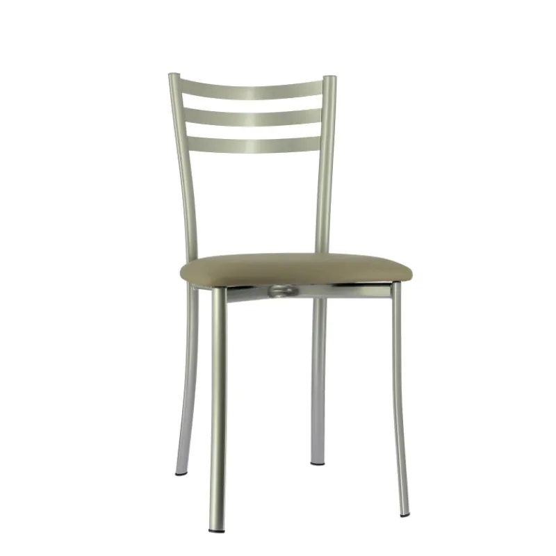 Ace 1320 Chaise de cuisine en métal avec assise en simili rembourrée* Chaise De Cuisine