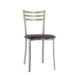 Ace 1320 Chaise de cuisine en métal avec assise en simili rembourrée* Chaise De Cuisine