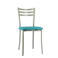Ace 1320 Chaise de cuisine en métal avec assise en simili rembourrée* Chaise De Cuisine