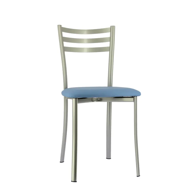 Ace 1320 Chaise de cuisine en métal avec assise en simili rembourrée* Chaise De Cuisine