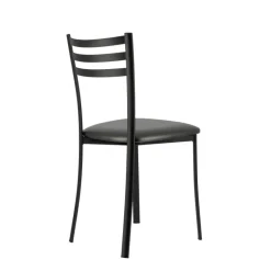 Ace 1320 Chaise de cuisine en métal avec assise en simili rembourrée* Chaise De Cuisine