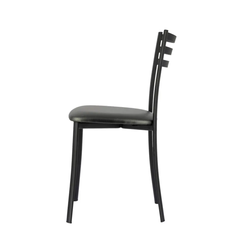 Ace 1320 Chaise de cuisine en métal avec assise en simili rembourrée* Chaise De Cuisine