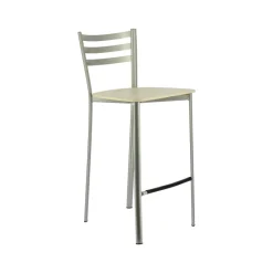 Ace 1329 Tabouret de cuisine en métal et assise bois hauteur snack* Tabouret Hauteur Sur-mesure|Tabouret Snack (assise +/- 65 Cm)