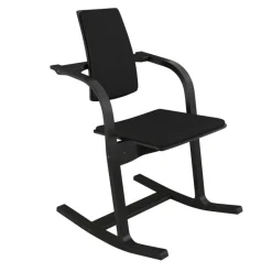 Varier Actulum ® Fauteuil de bureau ergonomique à bascule en tissu et bois* Chaise De Bureau|Chaise Salon