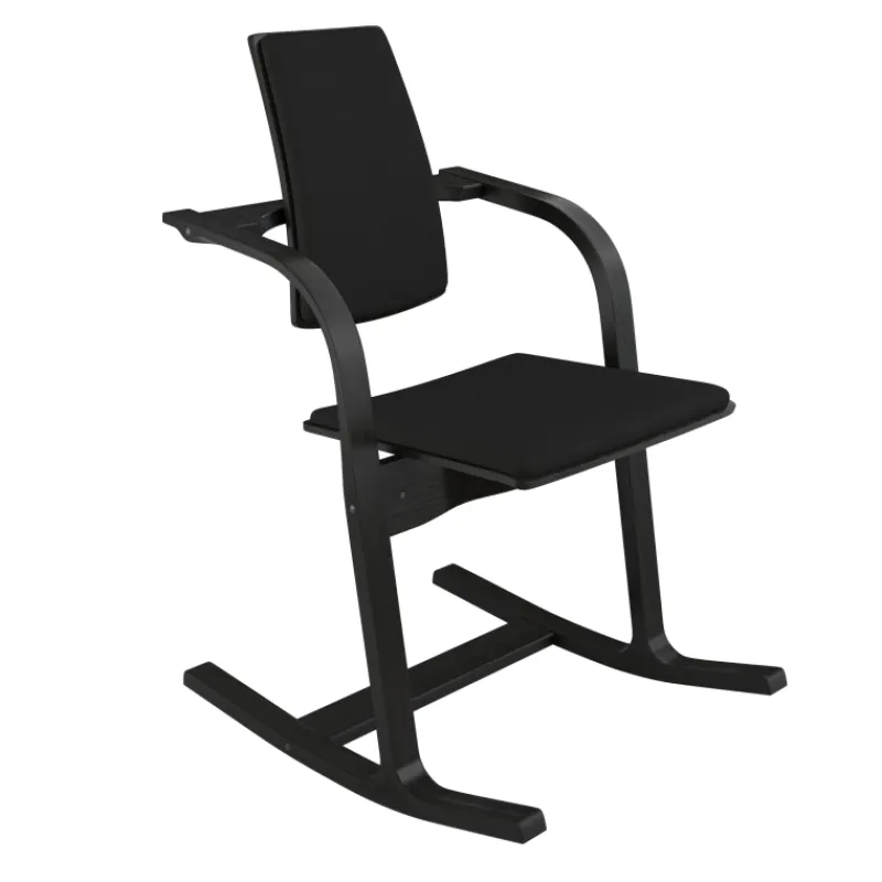 Varier Actulum ® Fauteuil de bureau ergonomique à bascule en tissu et bois* Chaise De Bureau|Chaise Salon