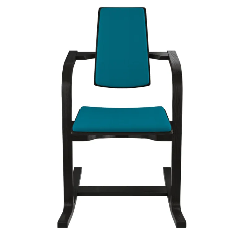 Varier Actulum ® Fauteuil de bureau ergonomique à bascule en tissu et bois* Chaise De Bureau|Chaise Salon