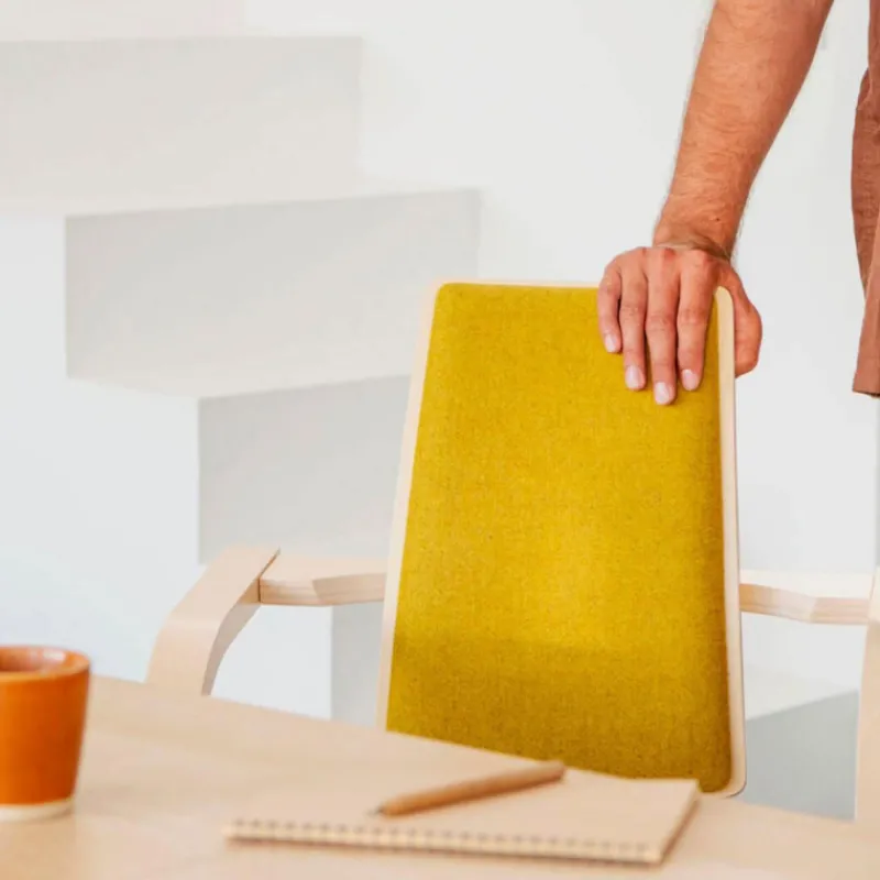 Varier Actulum ® Fauteuil de bureau ergonomique à bascule en tissu et bois* Chaise De Bureau|Chaise Salon