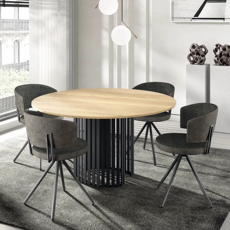 Perfecta Adagio Chaise moderne pivotante en tissu et pieds métal* Chaise De Salle à Manger|Chaise De Bureau