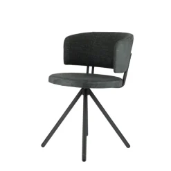 Perfecta Adagio Chaise moderne pivotante en tissu et pieds métal* Chaise De Salle à Manger|Chaise De Bureau