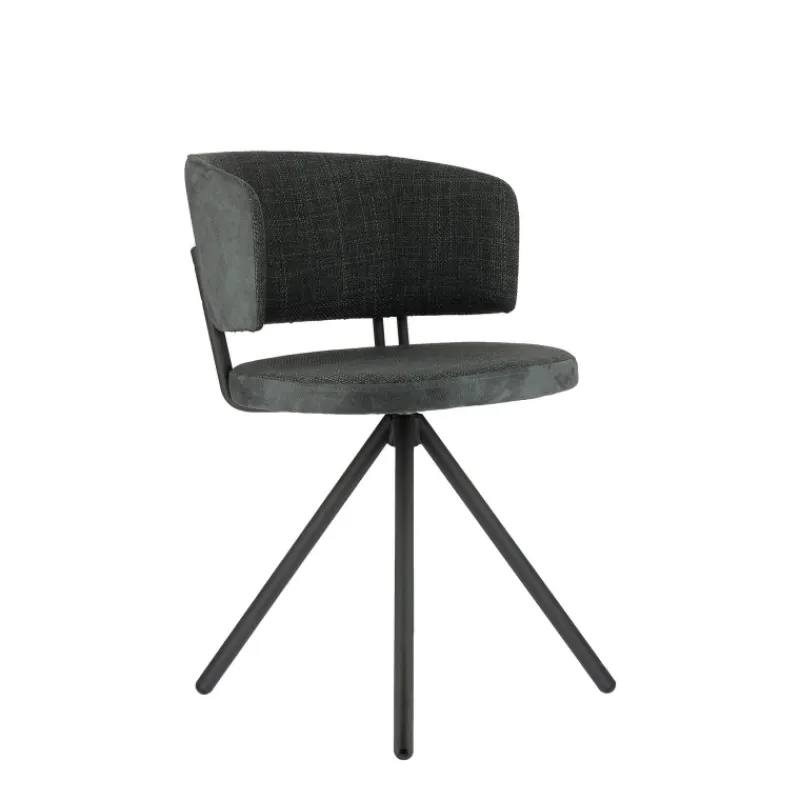 Perfecta Adagio Chaise moderne pivotante en tissu et pieds métal* Chaise De Salle à Manger|Chaise De Bureau